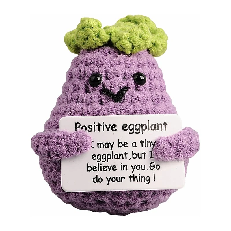 Crocheted Eggplant Plush
